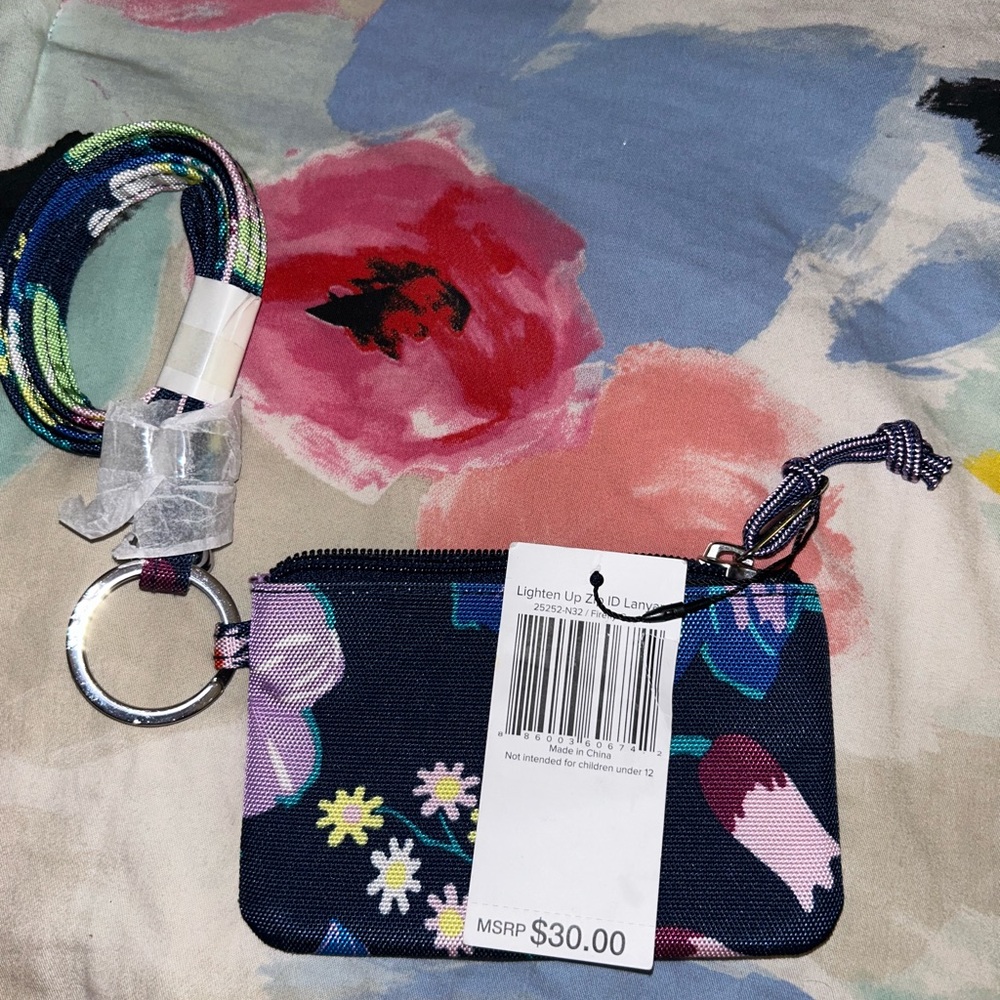 Vera Bradley Badge/ Coin Purse Lanyard